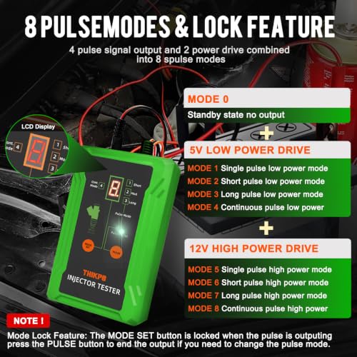 Universal Fuel Injector Tester Cleaner Tool Kit, DIY Cleaning Tool - color: Green