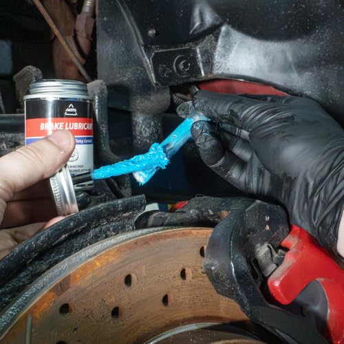 AGS Automotive Solutions Brush Top Can Ceramic-Glyde Silicone Brake Lubricant, 4oz, Compatible with Ceramic and Metallic Brake Pads, Noise Reduction Technology - size: 4oz