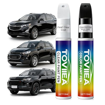 Mosaic Black Metallic(GB8/WA384A) Touch Up Paint for Chevrolet - color: (GB8/WA384A)Mosaic Black Metallic for 2026 Equinox/2025 Equinox/2024 Equinox/2026Trax/2025 Trax/2024 Trax/2025 Malibu/2026 Trailblazer/2025 Trailblazer/2024 Trailblazer/2026 Traverse/