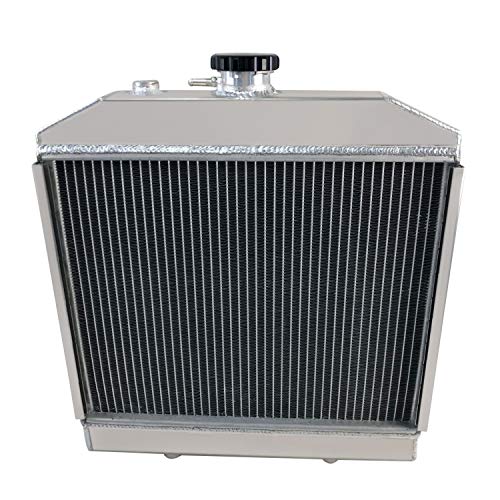 Primecooling 2 Row Core Aluminum Radiator for Ford,New Holland Compact Tractor 1000 1500 1600 1700 SBA310100031