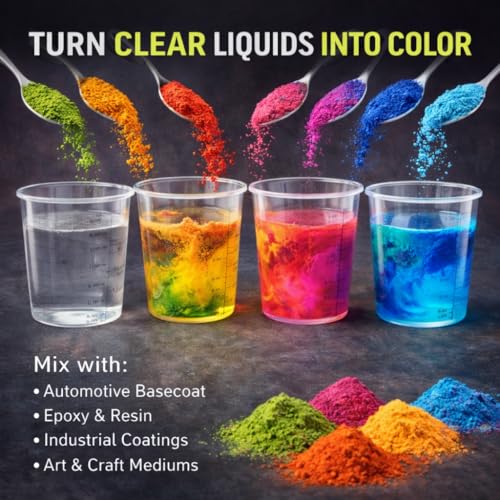 LiME LiNE Base Coat Maker Pigment Powder, Automotive Grade, Basecoat Metallic Yellow Pearl - color: Metallic yellow Pearl