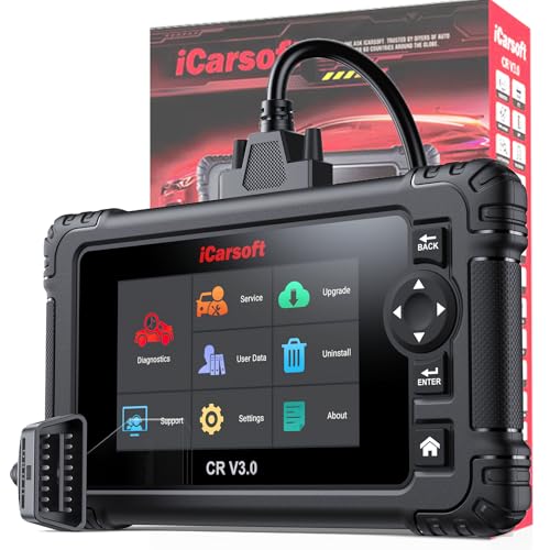 iCarsoft CR V3.0 (2026) Scan Tool Bidirectional OBD2 Scanner Diagnostic Tool for All Cars, 45 Reset,All System Diagnose, 4000+ Active Test, Battery Test-Customizable Diagnosis for 10 Car Brands - style: For All Cars