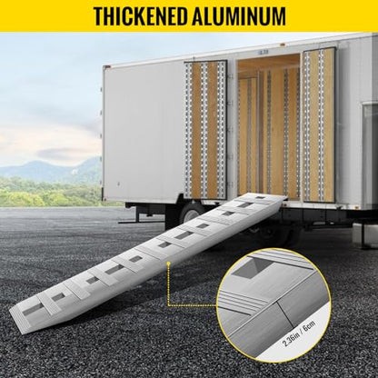 VEVOR Aluminum Ramps, 60" L x 12" W, 2Pcs - size: 6000lbs