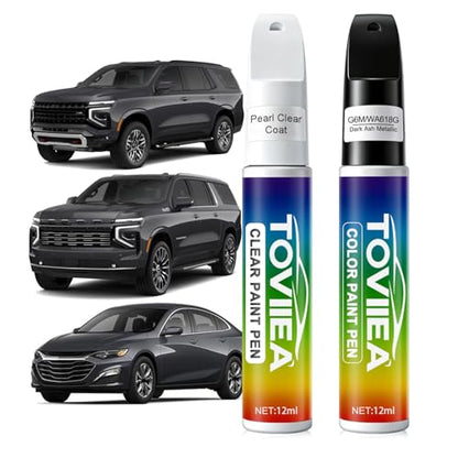 Dark Ash Metallic(G6M/WA618G) Touch Up Paint for Chevrolet - color: (G6M/WA618G)Dark Ash Metallic for 2024 Silverado/2024 Tahoe/2025 Tahoe/2024 Traverse/2025 Suburban