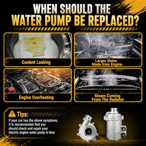 Electric Engine Water Pump Compatible with BMW 320i F30 2013-2018 2.0L L4