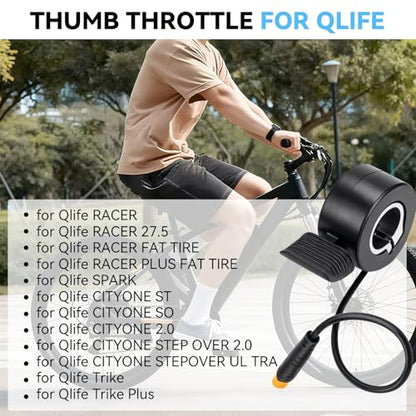 Jerbor Thumb Throttle Speed Controller for Qlife Racer 27.5 Plus Fat Tire
