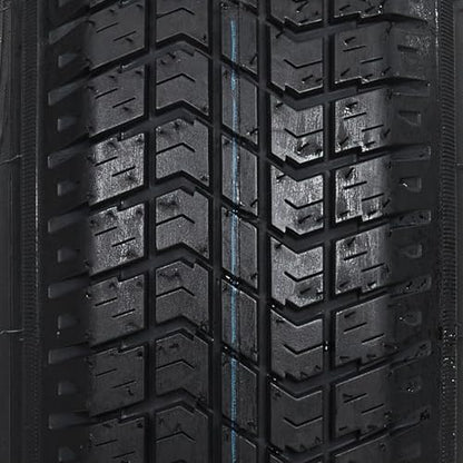 Garvee ST175/80D13 Trailer Tires on 13” White Rims 2-Pack - size: ST175/80D13, style: 5 Lug