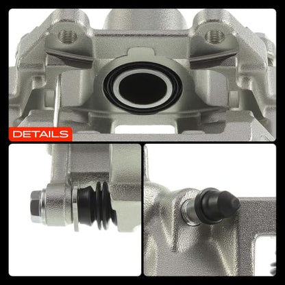 A-Premium Rear Right Passenger Disc Brake Caliper with Bracket - style: Rear Passenger