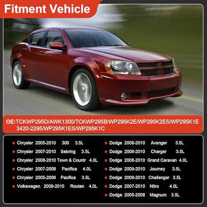 Engine Timing Belt Kit with Water Pump Compatible with Dodge/Chrysler - size: ZSD-003