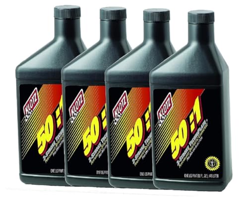 Klotz 50:1 TechniPlate 2-Cycle Full Synthetic Premix/Injector Engine Lubricant – 4 Pints Kit, KL-305