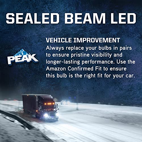 PEAK H6024 Sealed Beam 6000K LED Headlight - Pack of 1