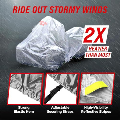 Badass Moto Waterproof for Can-Am Spyder RT Limited Cover 2020-2026, Gray - color: Light Gray, size: [SPYDER RT 2020+] 112"L x 62"W x 57"H
