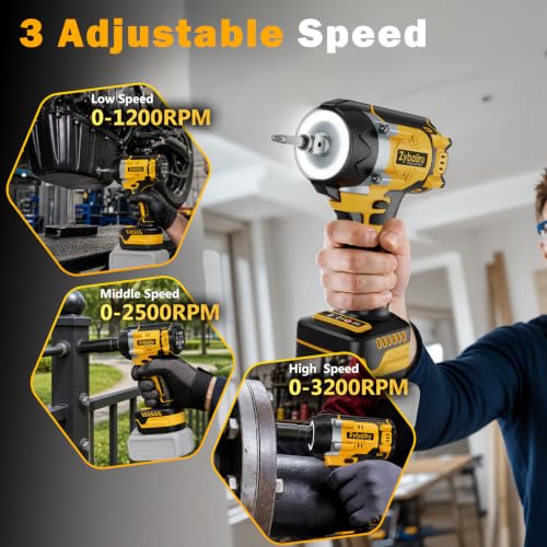 516 Ft-lbs 3-In-1 Cordless Impact Wrench, Drill & Screwdriver