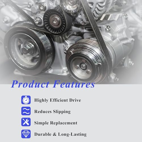 AUCERAMIC K070690 38920RBBE02 Engine Serpentine Drive Belt 7-Rib 69.01 in