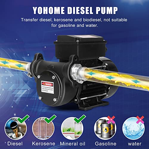 Diesel Transfer Pump 110V 20GPM Oil Transfer Pump - Diesel, Kerosene, Biodiesel, Light Fuel Oil - style: 110V20GPM-Diesel