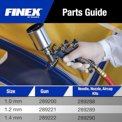 Graco-Sharpe 289221 Mini-HVLP FX1000 Paint Spray Gun, 1.2 mm - size: 1.2 mm