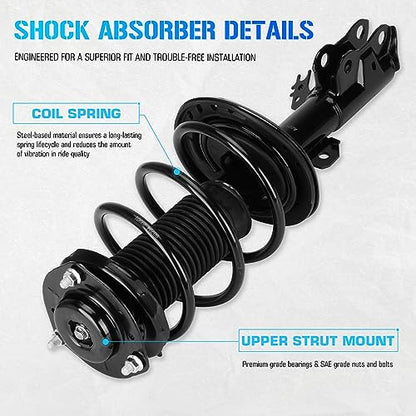 Front Struts for 12-17 Toyota Camry (2.5L SE), 15 & 17 Camry (2.5L XSE)