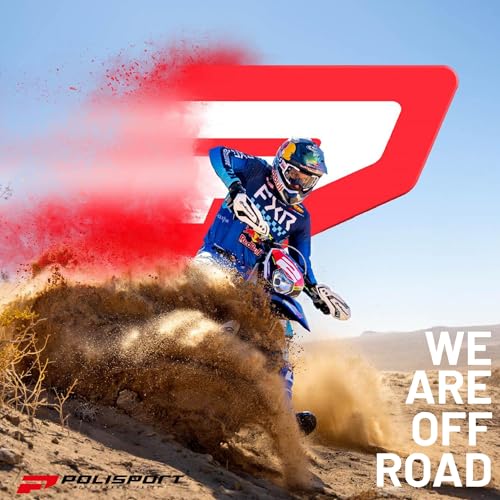 Polisport Supermoto (SM) Motocross (MX) Motard UFX Front Fender - Universal Fit for all Full Size Dirt Bikes w/UFX Mounting System - Red