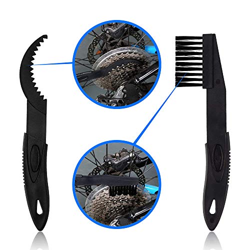 MMOBIEL Motorcycle Chain Cleaning Brush Kit Cleaner for Motorcycle, Bicycle and Mountain Bike – 4 Pcs Cleaning Brush Tool - Bike Cleaning Tool – Bicycle Chain Cleaner
