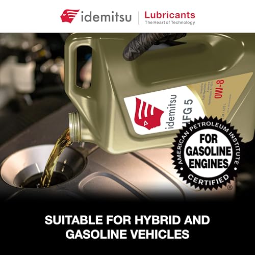 Idemitsu IFG 5 0W-8 Full Synthetic Engine Oil – 5 Qt, Case of 4 - size: 5 Quart, Case of 4