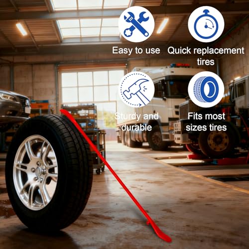 Tire Bead Breaker Tool with 2Pcs 38inch Tire Iron Bars for Tire Changing Tool Tire Changer Kit - style: L Tire Bar X 2