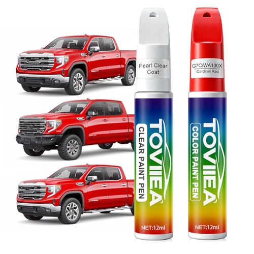Cardinal Red(G7C/WA130X) Touch Up Paint for GMC - color: (G7C/WA130X)Cardinal Red for 2026 Sierra/2025 Sierra/2024 Sierra/2023 Sierra
