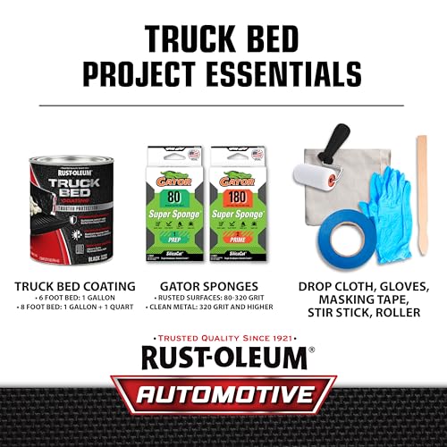 Rust-Oleum 342668 Stops Rust Truck Bed Coating, 1 Quart, Black - color: Black, size: 32 Fl Oz (Pack of 1)