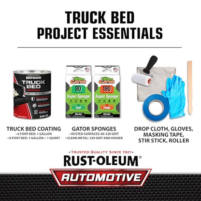 Rust-Oleum 342668 Stops Rust Truck Bed Coating, 1 Quart, Black - color: Black, size: 32 Fl Oz (Pack of 1)