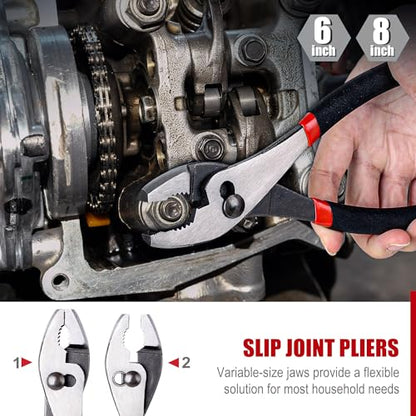 FASTPRO 7-Piece Pliers and Wrench Set, Pliers Tool Set