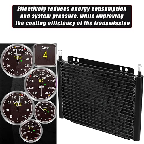 Transmission cooler, Aluminum trans cooler, Black transmission cooler kit