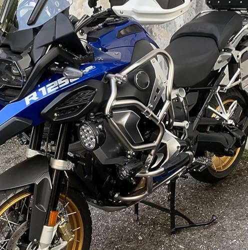Crash Bar Extension for R 1250 GS Adventure ADV 2018-2024 Engine Guard - color: Silver