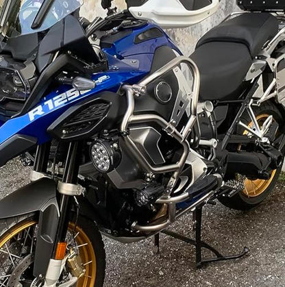 Crash Bar Extension for R 1250 GS Adventure ADV 2018-2024 Engine Guard - color: Silver