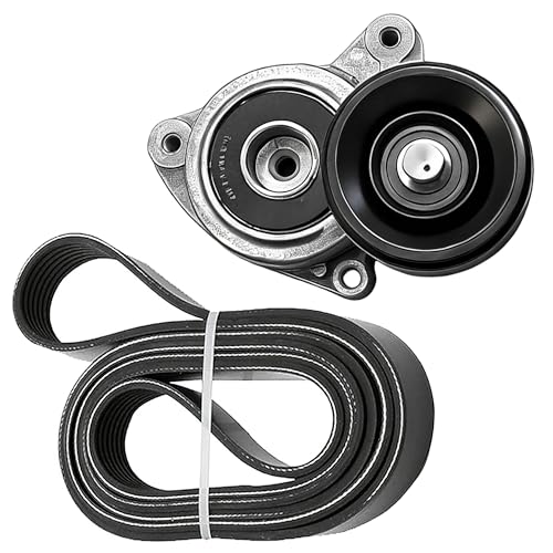 Serpentine Drive Belt and Tensioner Component Kit For Honda CR-V 2002-2006 - size: Honda Cr-v 2.4l L4 Gas (02-06)