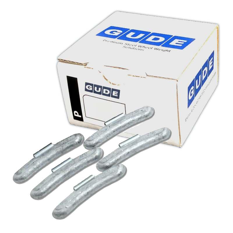 Generic GUDE Tire Wheel Weights REG P Type (Fe) Coated Steel Spring Steel Clip On - Choose Size - 25 Pack (2.50 oz) - size: 2.50 oz