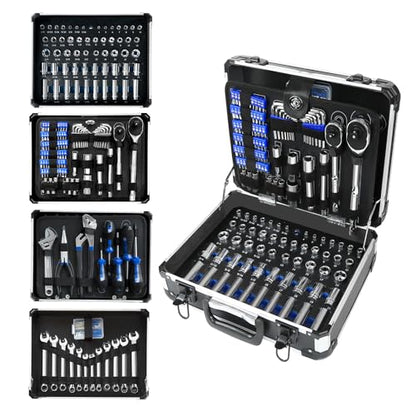 Prostormer 240-Pieces Mechanic Tool Set with Aluminium Tool Box