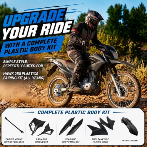 Plastics Fairing Kit for Hawk 250(All Years) - color: carbon fiber pattern