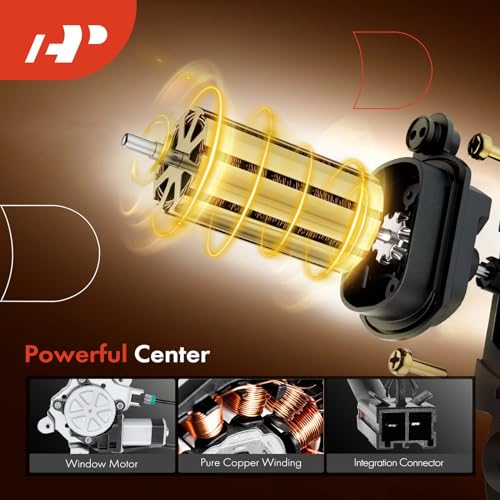 A-Premium Front Driver Side Power Window Regulator with Motor (2-Pin) - style: Front Driver(LH)