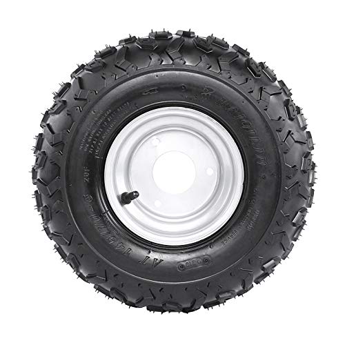 Set Of 4 ATV Go Kart Tires 145/70-6 With 6 inch Wheels Rims - size: 4 pcs