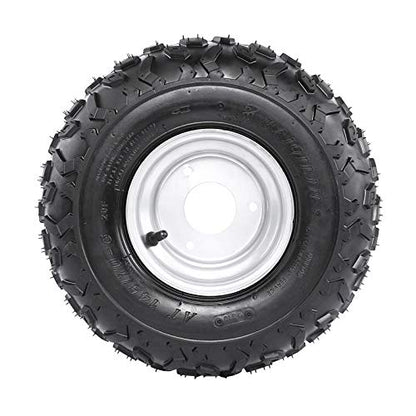 Set Of 4 ATV Go Kart Tires 145/70-6 With 6 inch Wheels Rims - size: 4 pcs