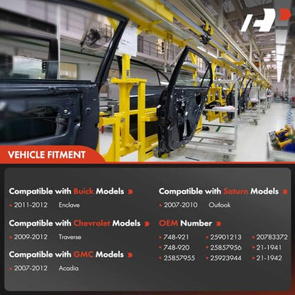 A-Premium Front Driver and Passenger Side Power Window Regulator with Motor - style: Front Driver and Passenger