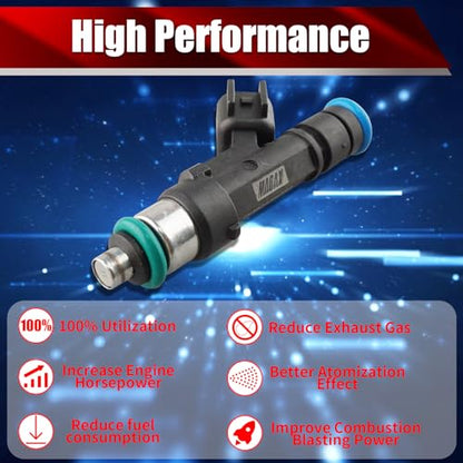 Set of 8 Fuel Injectors 0280158083 832-11206 FJ721 4G1997 Replacement - size: 0280158083