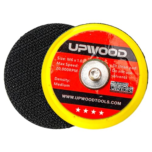 8 pcs 2 inch M6 Thread Hook and Loop Backing Pad for Mini Air Sander Polisher - color: Hook and Loop, size: 2 inch M6 Thread