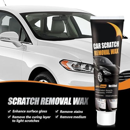 Scratch Repair Wax for Car, 2025 Upgrade Car Scratch Repair Paste Polishing Wax, Premium Car Scratch Remover Kit with Wipe & Sponge for Vehicles for Scratches