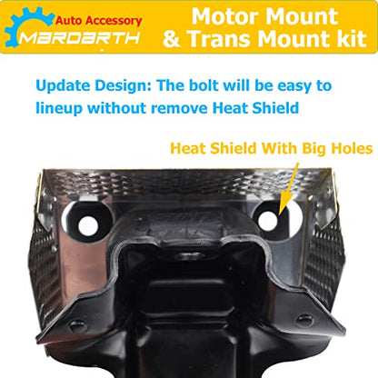 Front Motor and Trans Mount for 07-13 Silverado Sierra 1500 5.3L 6.0L 6.2L - size: 3 PCS