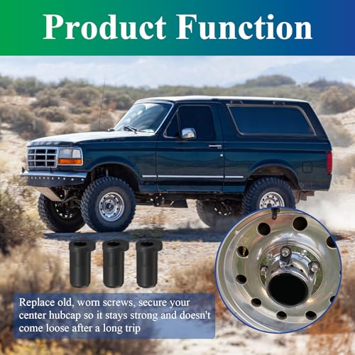 Wheel/Center Caps Insert fits 1980-1996 Ford F-150 & Bronco, 1992-1996 Van - style: 3 Pcs Inserts