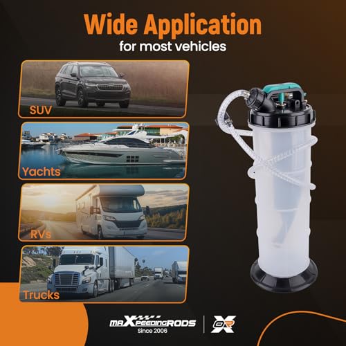 maXpeedingrods 2 Gallon/7.5L Manual/Pneumatic Oil Extractor Pump - size: 7.5L,Pneumatic/Manual