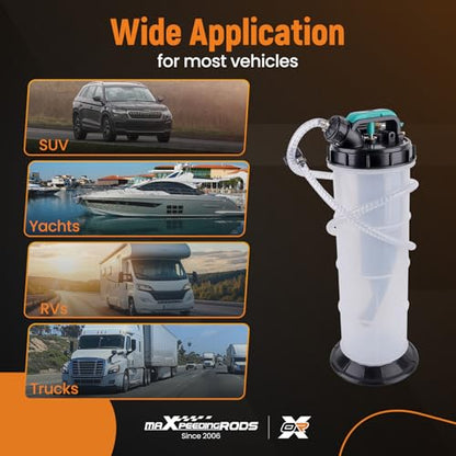 maXpeedingrods 2 Gallon/7.5L Manual/Pneumatic Oil Extractor Pump - size: 7.5L,Pneumatic/Manual