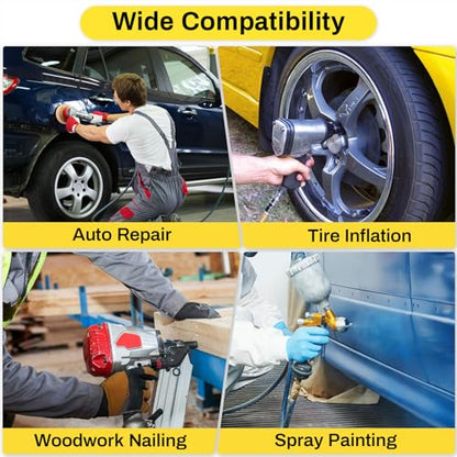 13 Gallon Portable Air Compressor, 3.7 HP, 6 CFM, 115 PSI - size: 13 Gallon
