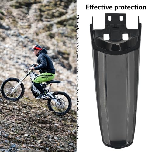 Extended Rear Fenders Longer Tail Guard for Surron Light Bee X/S and Segway X160/X260 (Bright Black) - color: Bright black