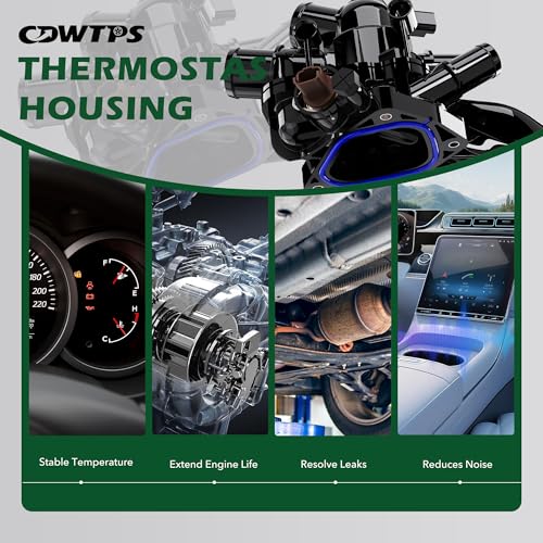 CDWTPS 902-812 Engine Coolant Thermostat Housing Assembly fit for MINI - size: 902-812